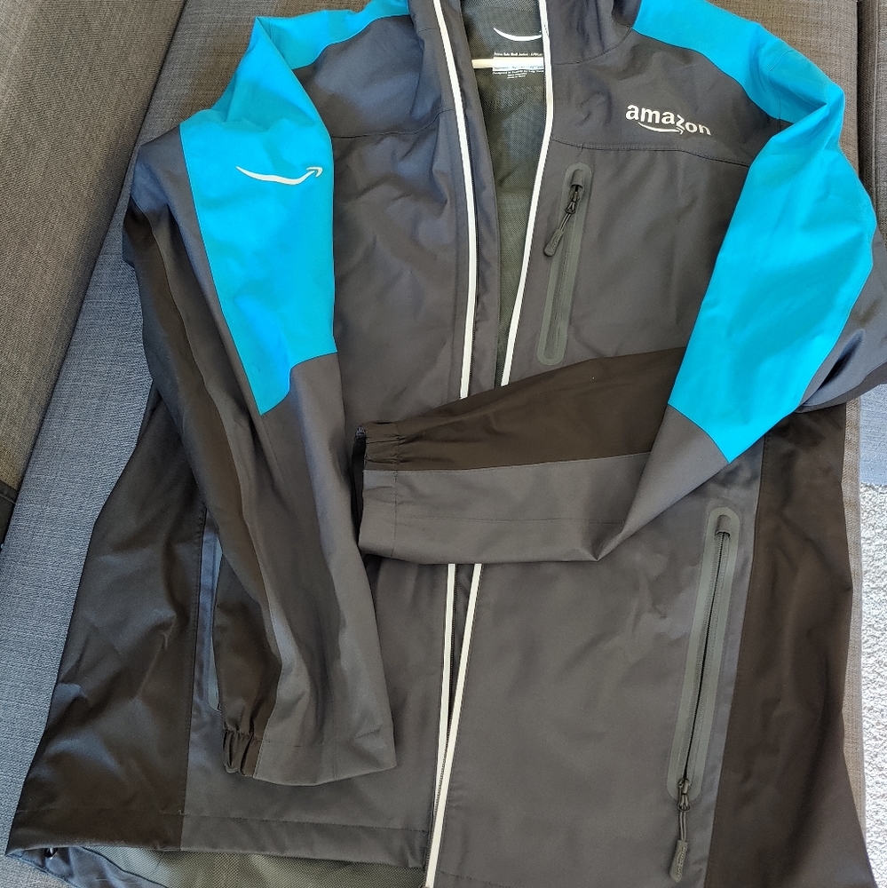 Amazon Prime uniform rain jacket.